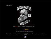 Tablet Screenshot of chopperfreaks-mc.com